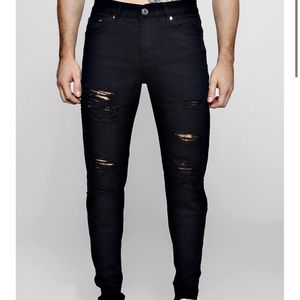 Boohoo men’s ripped skinny jeans